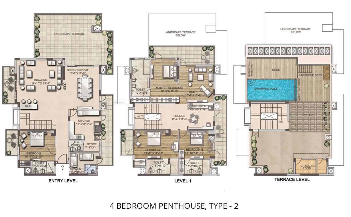 4 Bedroom Penthouse Type-2