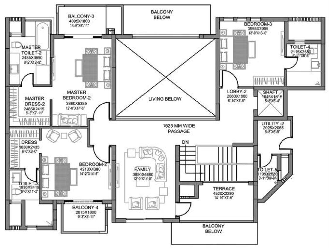 Corner Duplex Lower Unit 1 Typical Upper Level Plan Duplex Slabs - S1, S7, S8