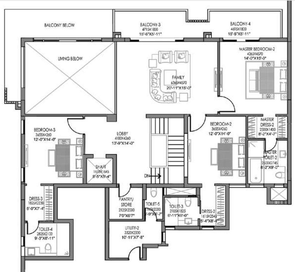 L Dupex Upper Unit 1 Typical Upper Level Plan Duplex Slabs - S3, S9