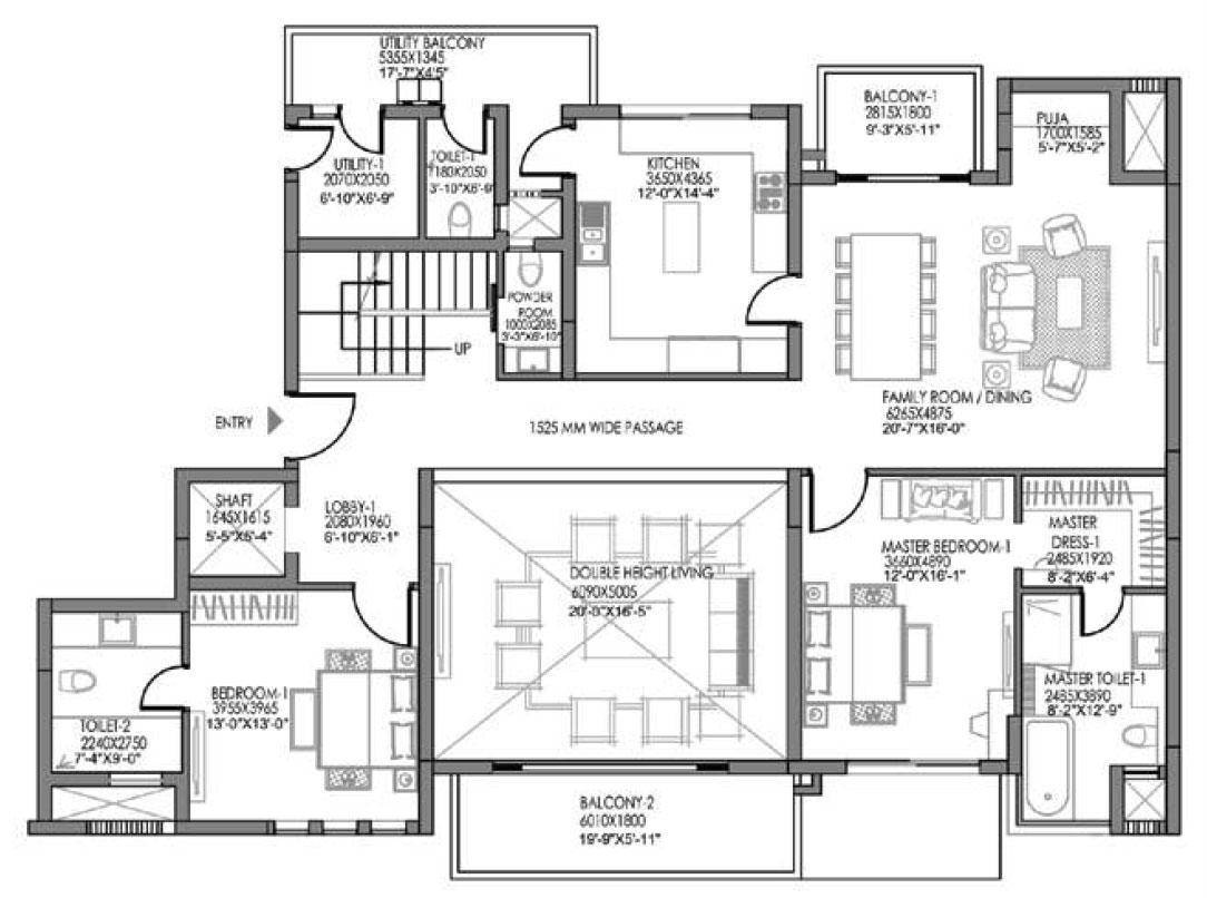 Straight Dupex Lower Unit 2 Typical Lower Level Plan Duplex Slabs - S2, S6 & S10