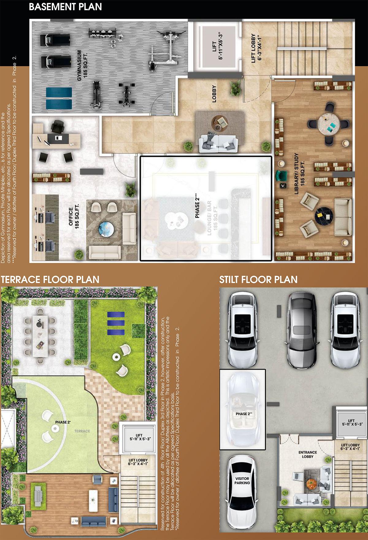 Type C (3BHK) Basement