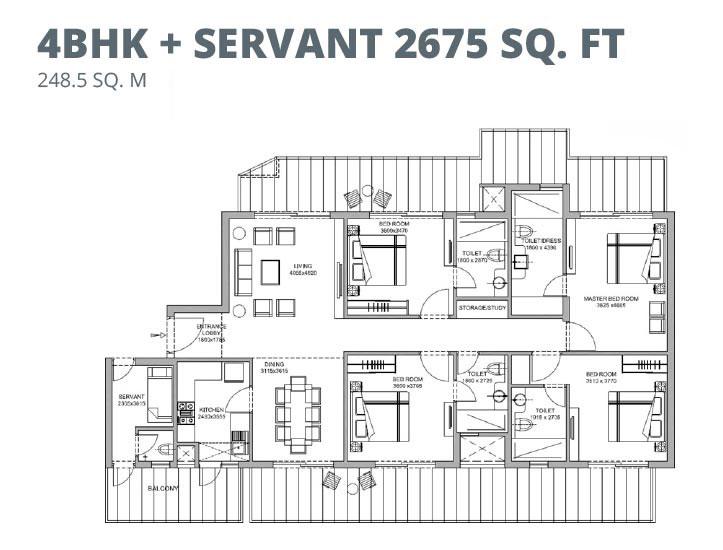 4BHK + Servant