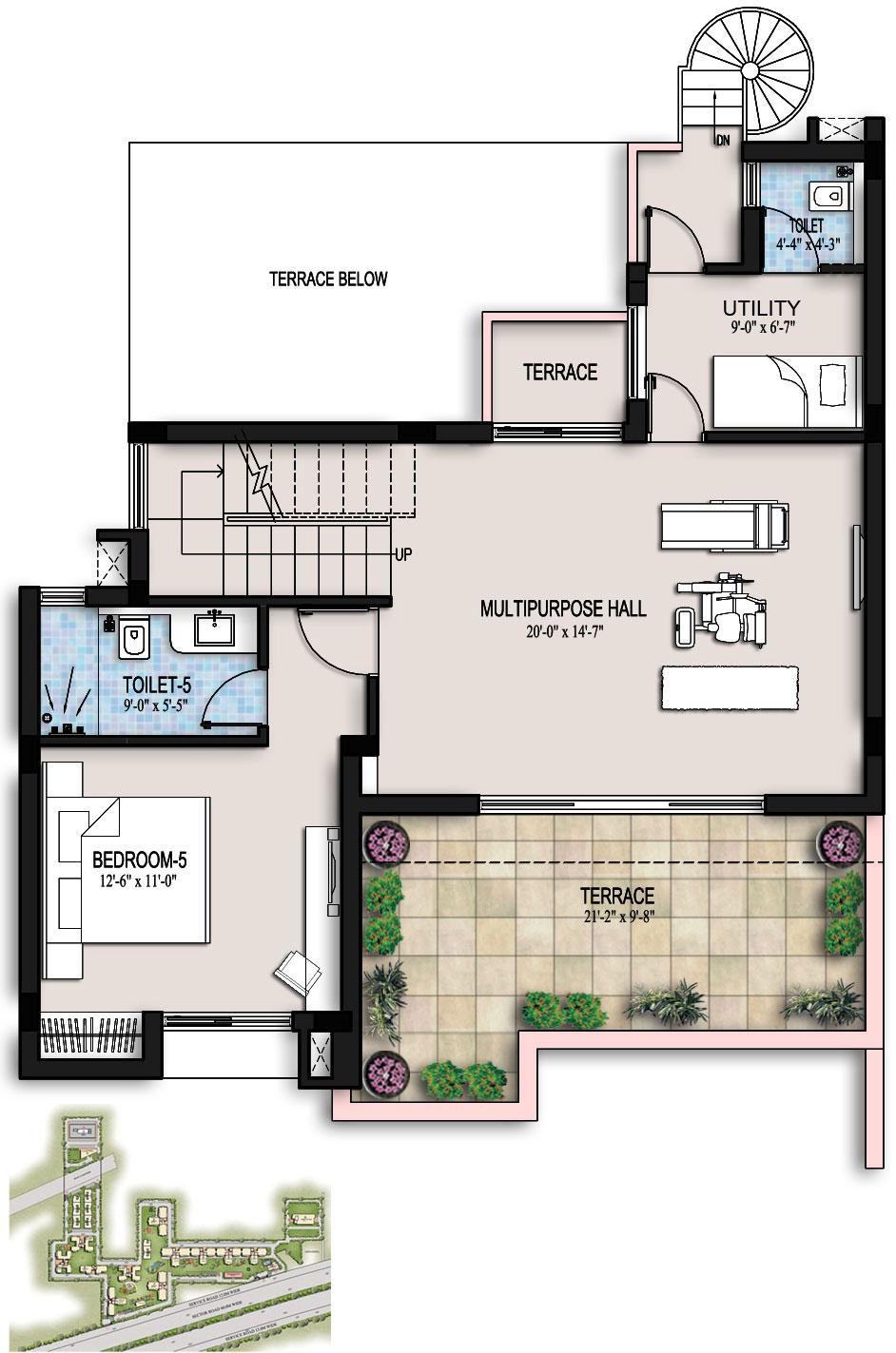 Villa : Second Floor