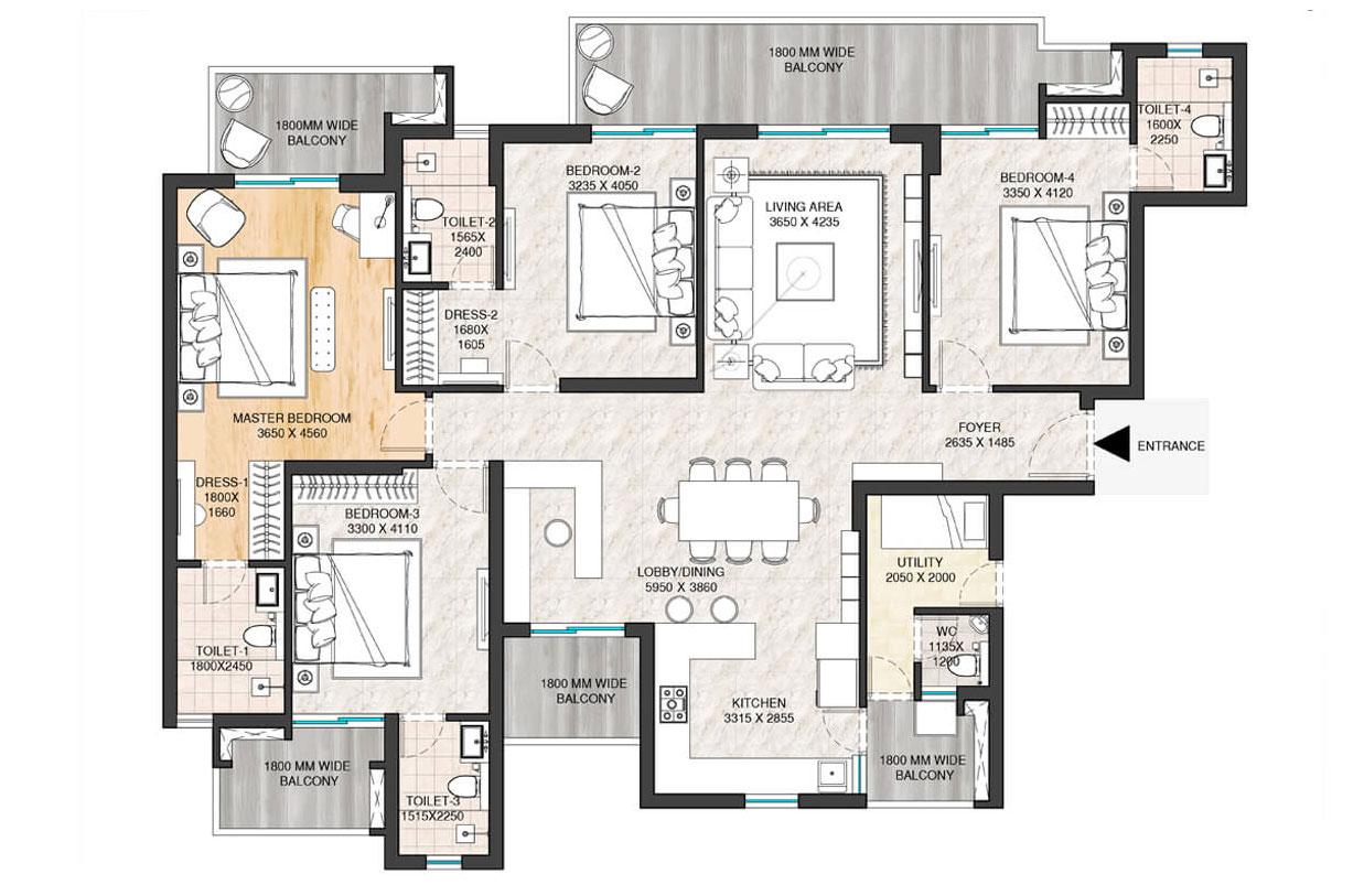 Type A Floor Plan