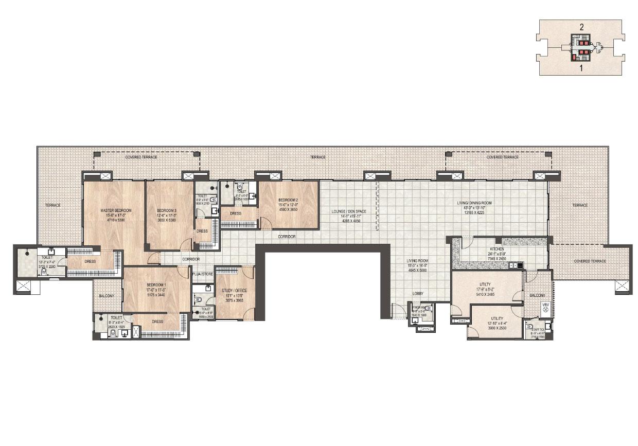 Penthouse Floor Plan