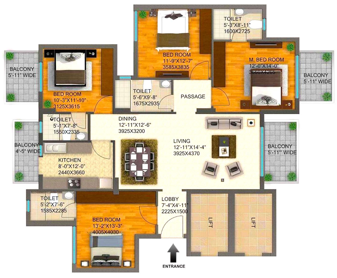 4 BHK