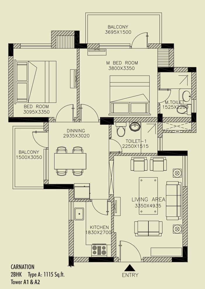 2 BHK Type - B