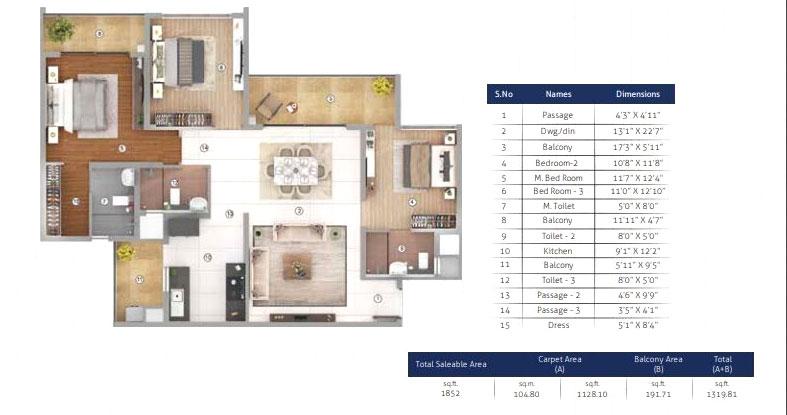 3 BHK Luxury