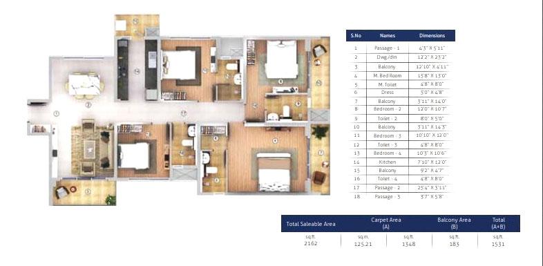 4 BHK- Suite