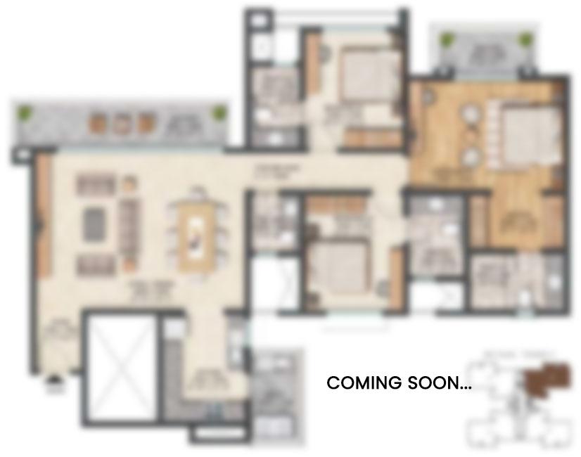 3BHK Premium + Utility + Servant